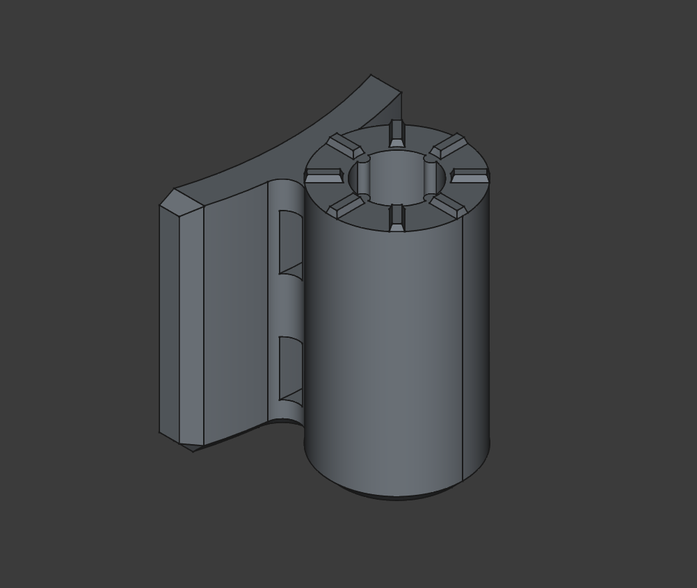 Only the lower piece is 3D printed. The actual barrel adjustment knob came from an old SRAM X9 derailleur I kept on the off-chance I would need something from it. Good thing too because, well, I did.