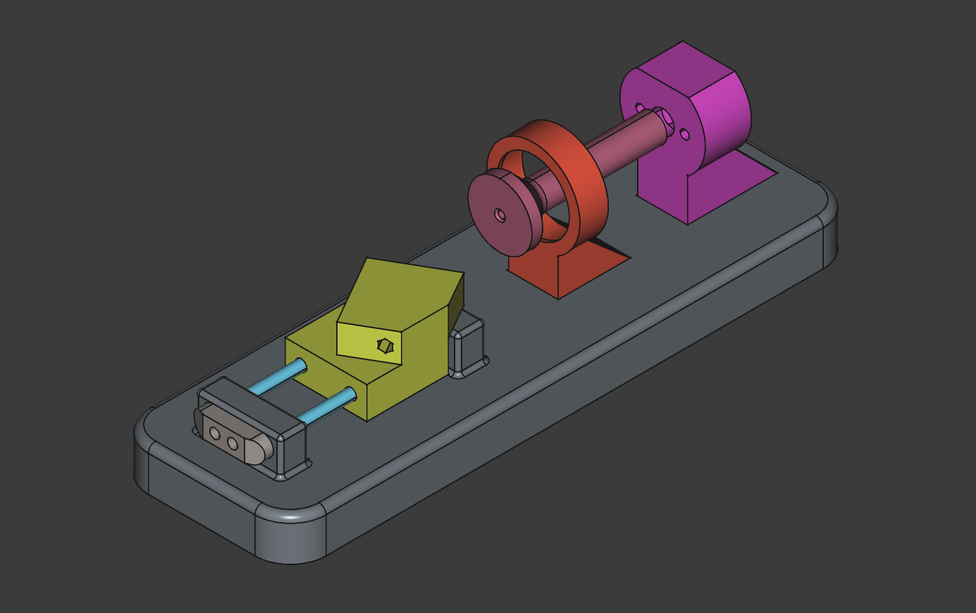 I used the a2plus plugin for FreeCAD to test the assembly. I’ve discovered that the built-in Assembly workbench works just as well now that the core FreeCAD project has matured.