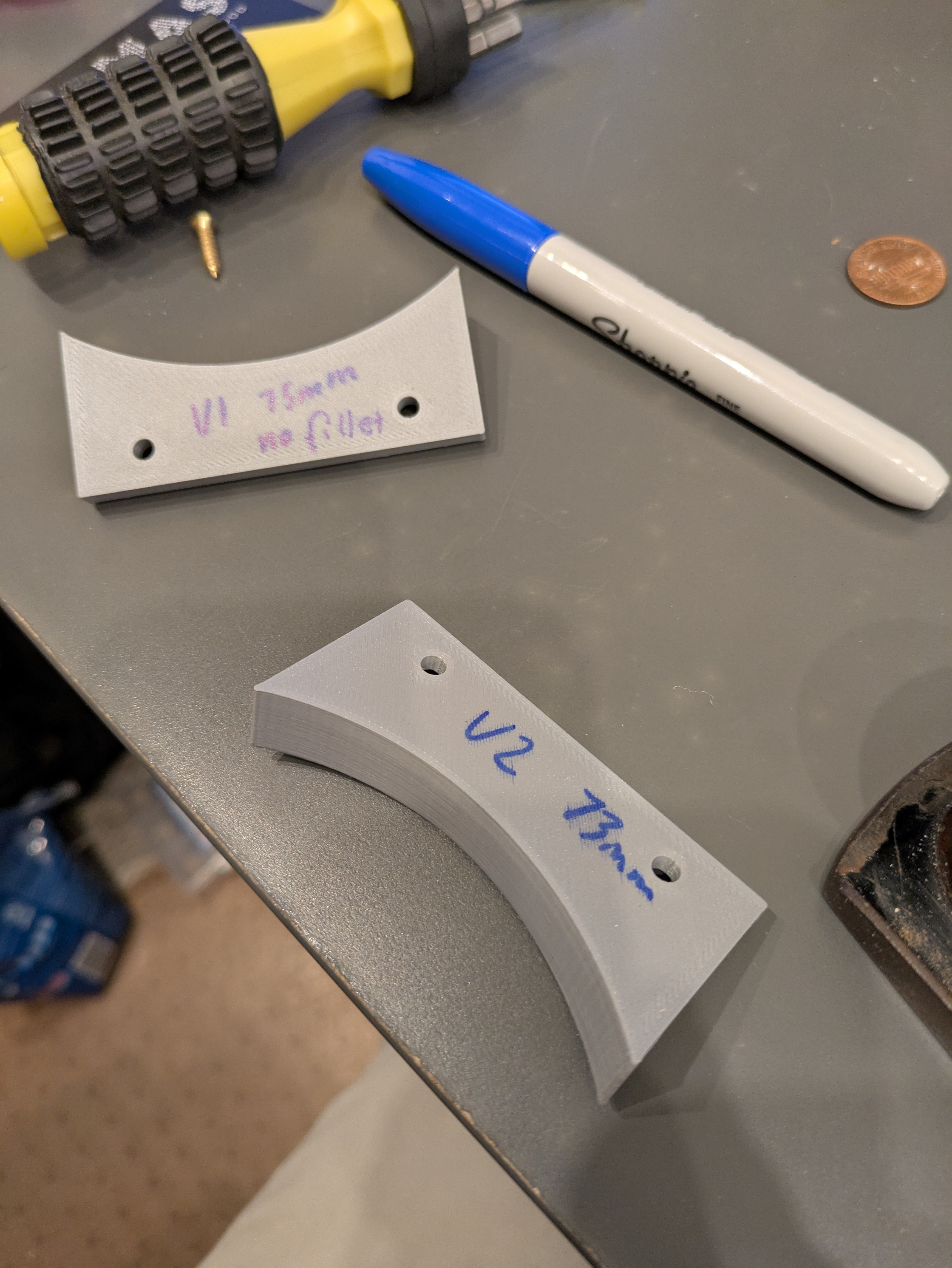 Matching curves is a bit of a guessing game. In the future I want to have a curve gauge I can use to get a better match on the first go.