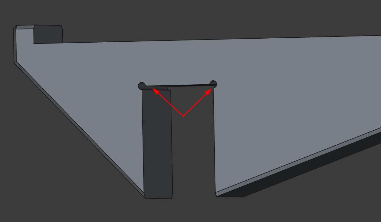 Lead acid batteries are pretty heavy, so I was concerned about cracking over time. I added these relief channels to reduce the stress concentration in the corners.