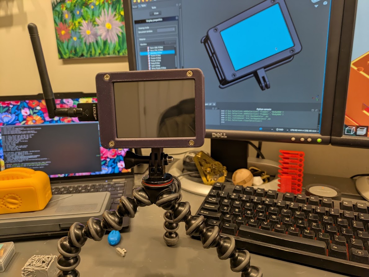 Of all the design elements, the GoPro mounting system was the smartest thing I did with this device, by far. The tripod mount made it so easy to use.