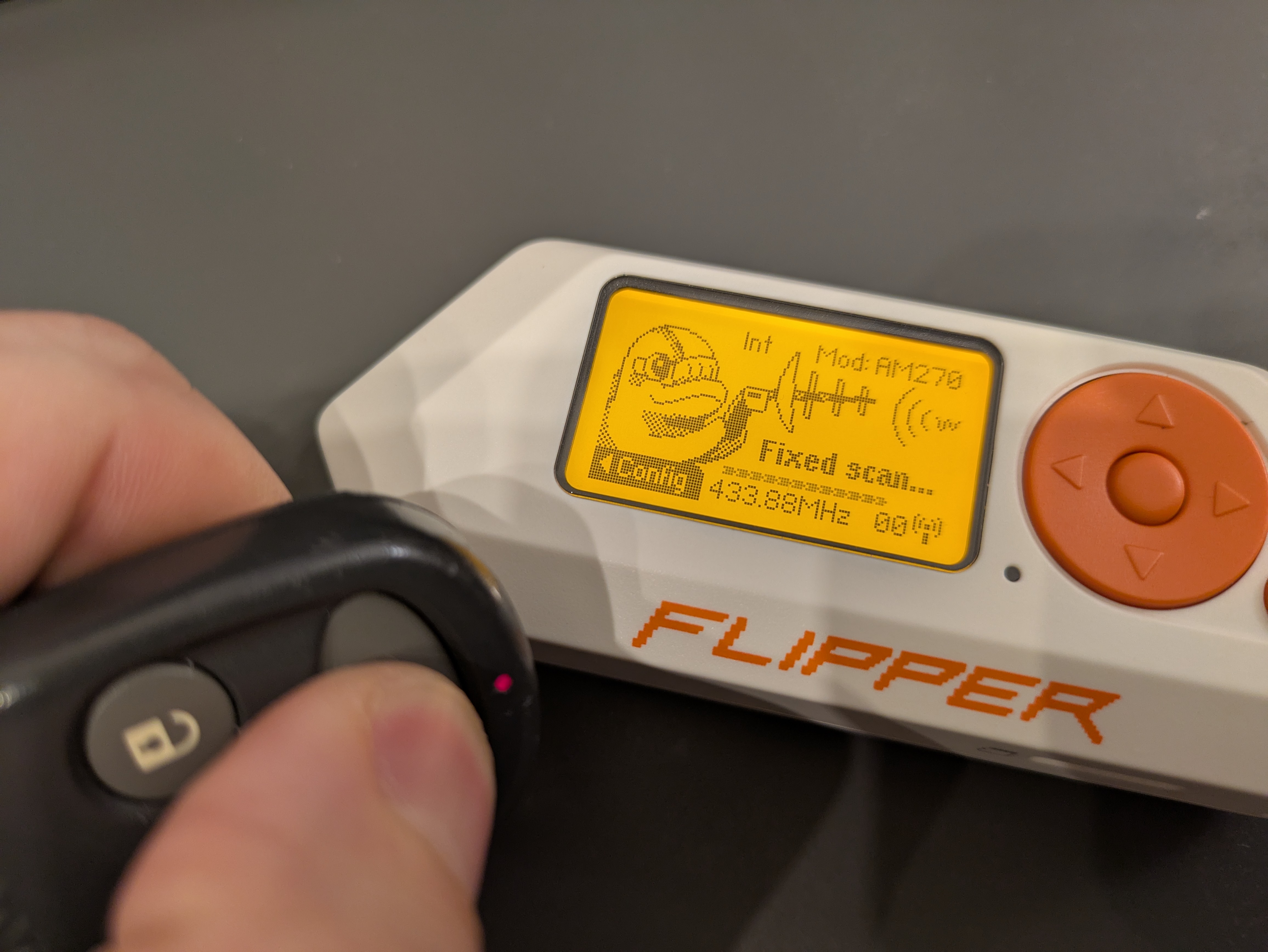 Trying to capture and replay my car’s key fob signal was not successful
