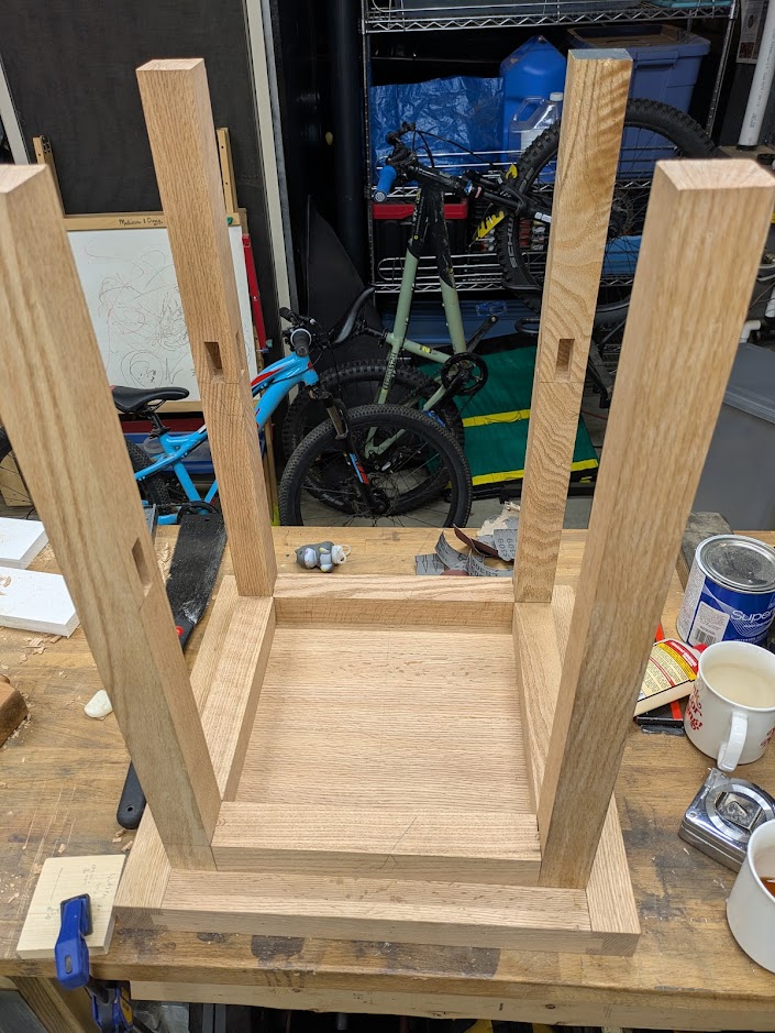 Test fit without the lower stretchers attached.